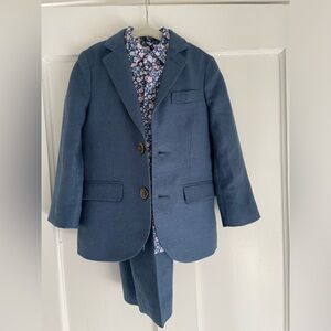 Crewcuts Toddler Boys Ludlow Suit Jacket, Pants and Floral Shirt